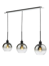 Där Lycia 3 Arm Mirror Bar Adjustable Dimmable Ceiling Light - Black Ombre