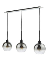 Där Lycia 3 Arm Mirror Bar Adjustable Dimmable Ceiling Light - Black Ombre