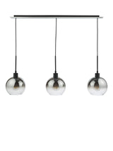 Där Lycia 3 Arm Mirror Bar Adjustable Dimmable Ceiling Light - Black Ombre