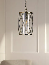 Laura Ashley Beckworth Adjustable LED Pendant Ceiling Light - Antique Brass