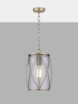 Laura Ashley Beckworth Adjustable LED Pendant Ceiling Light - Antique Brass