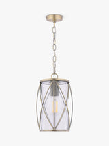Laura Ashley Beckworth Adjustable LED Pendant Ceiling Light - Antique Brass