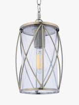 Laura Ashley Beckworth Adjustable LED Pendant Ceiling Light - Antique Brass