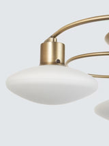 John Lewis Tameo 3 Arm Non-Dimmable 3000K 1080L Flush Ceiling Light - Brass