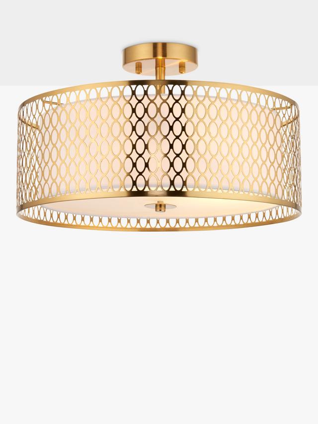 Bay Lighting Josette Dimmable 806L Semi Flush Pendant Ceiling Light - Gold