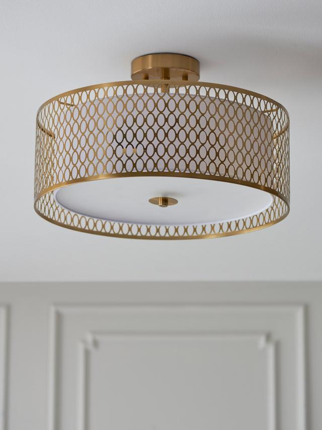 Bay Lighting Josette Dimmable 806L Semi Flush Pendant Ceiling Light - Gold