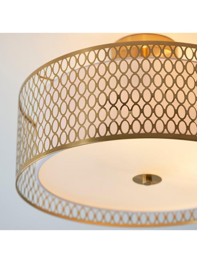 Bay Lighting Josette Dimmable 806L Semi Flush Pendant Ceiling Light - Gold
