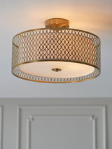 Bay Lighting Josette Dimmable 806L Semi Flush Pendant Ceiling Light - Gold
