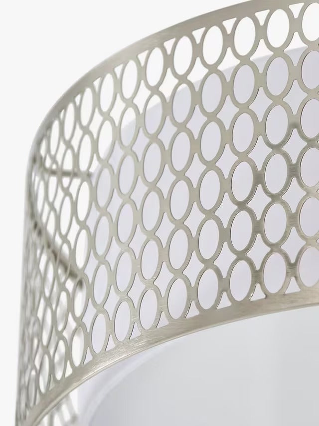 Bay Lighting Josette 3 Light Dimmable Semi Flush Ceiling Light - Chrome