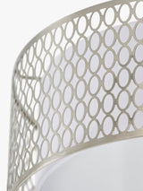 Bay Lighting Josette 3 Light Dimmable Semi Flush Ceiling Light - Chrome