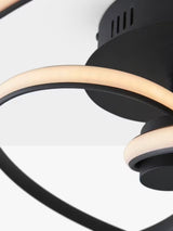 Bay Lighting Dimmable Solo Semi Flush Adjustable 3000K Ceiling Light - Black