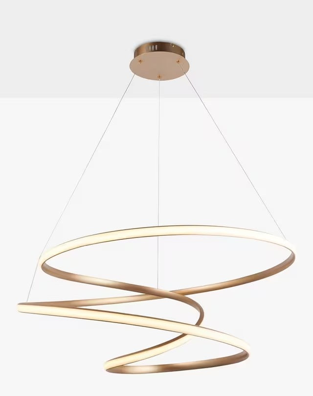 Bay Lighting Odessa Modern LED Dining Room Pendant Ceiling Light - Gold