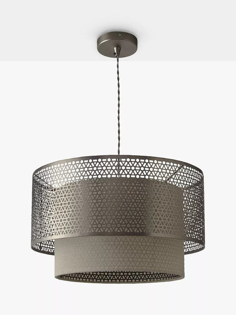 John Lewis & Partners Meena Fretwork Steel Ceiling Light