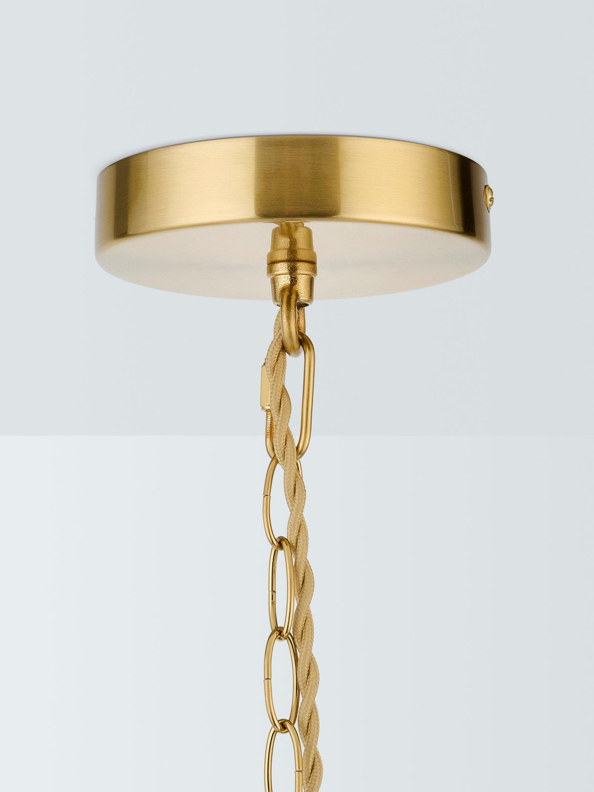 John Lewis Edith Pendant Adjustable Pendant Ceiling Light - White Dia.55cm
