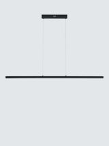 John Lewis Matteo LED Slim Bar Dining Room Pendant Ceiling Light 90cm - Black