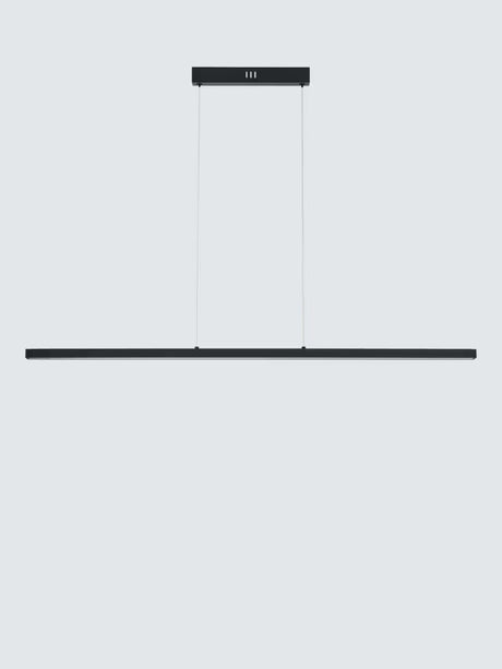John Lewis Matteo LED Slim Bar Dining Room Pendant Ceiling Light 90cm - Black