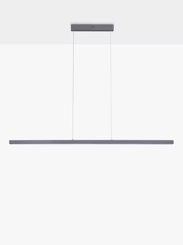 John Lewis Matteo LED Slim Bar Dining Room Pendant Ceiling Light - Grey