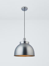 John Lewis Baldwin Large Pendant Dimmable Adjustable Ceiling Light - Silver