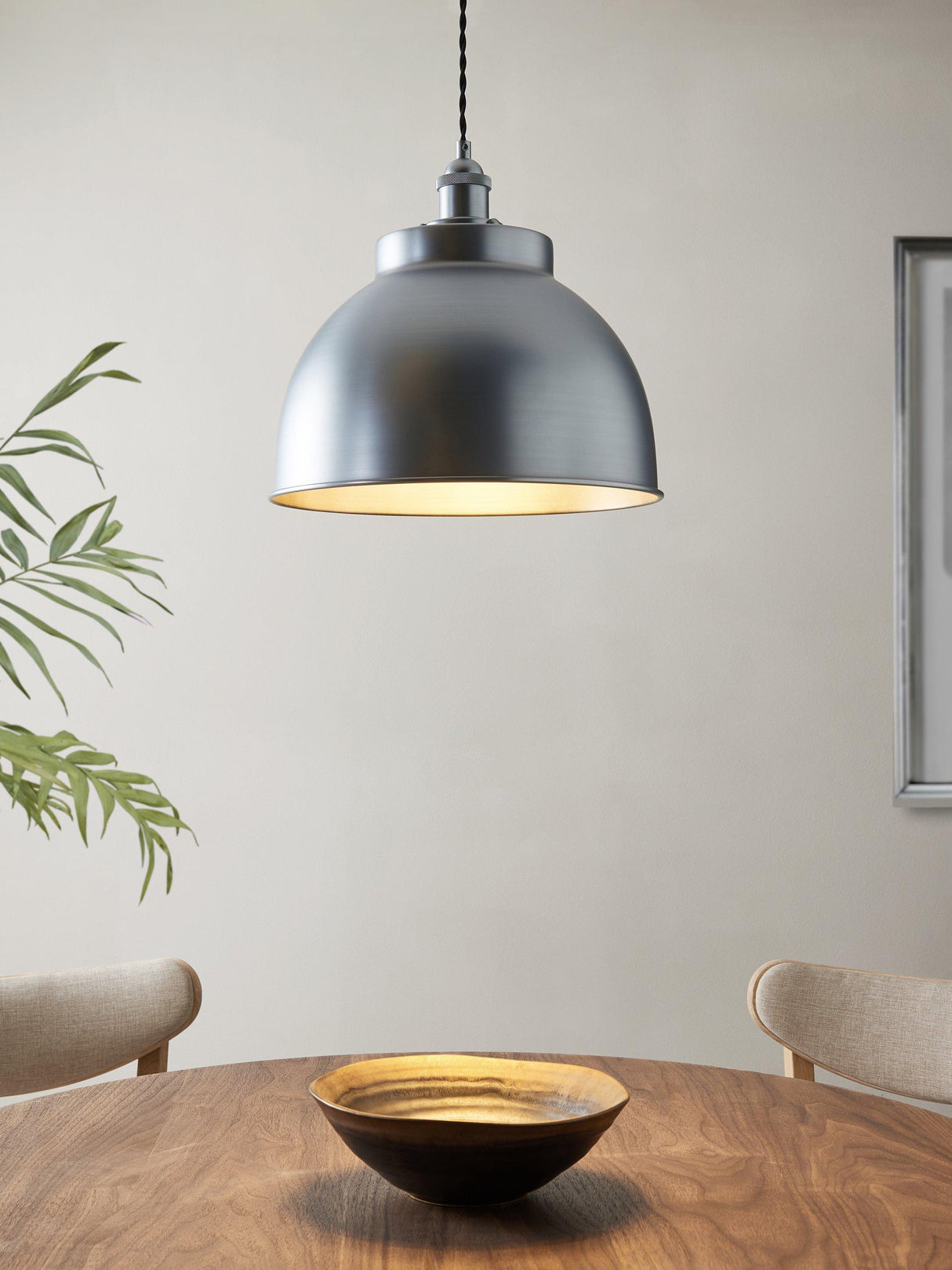 John Lewis Baldwin Large Pendant Dimmable Adjustable Ceiling Light - Silver