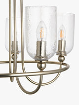 John Lewis Chalice Classic Vintage Style 5 Arm Ceiling Light - Brushed Brass