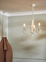 John Lewis Carlita 3 Arm Dimmable Adjustable Wired Ceiling Light - White