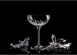 Waterford Crystal Lismore Essence Cut Glass 280ml Champagne Saucers Set of 2 - Kazoop 