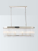 John Lewis Lexton Over Dining Dimmable Adjustable Ceiling Light - Nickel A
