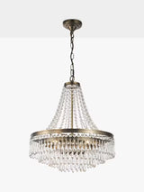 John Lewis La Scala Statement Swag Chandelier Ceiling Light - Satin Bronze