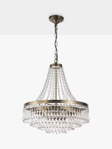 John Lewis La Scala Statement Swag Chandelier Ceiling Light - Satin Bronze