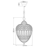 John Lewis Dante Non-Dimmable 700L Small Ceiling Light H38 x Dia.24cm  Clear