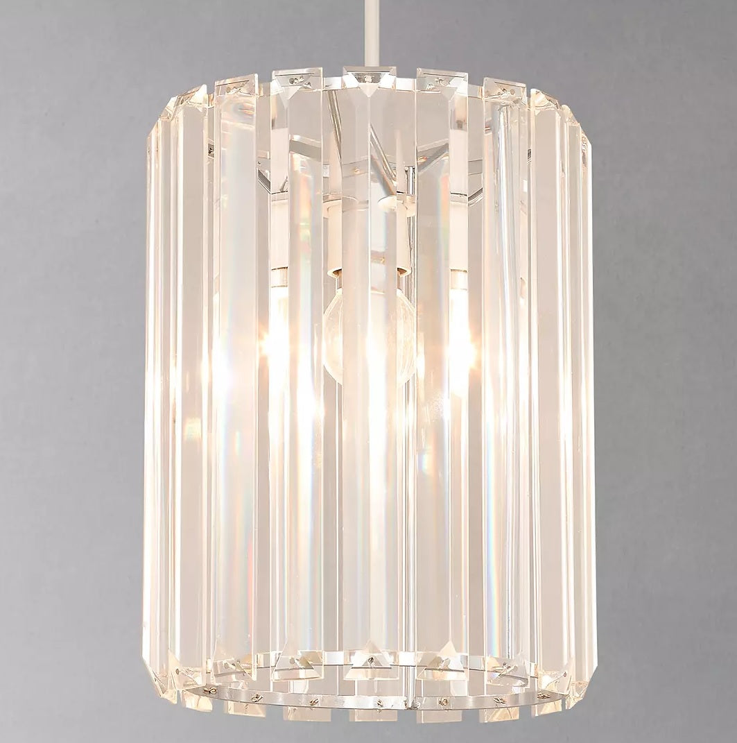 John Lewis & Partners Frieda Easy-to-Fit Crystal Ceiling Shade