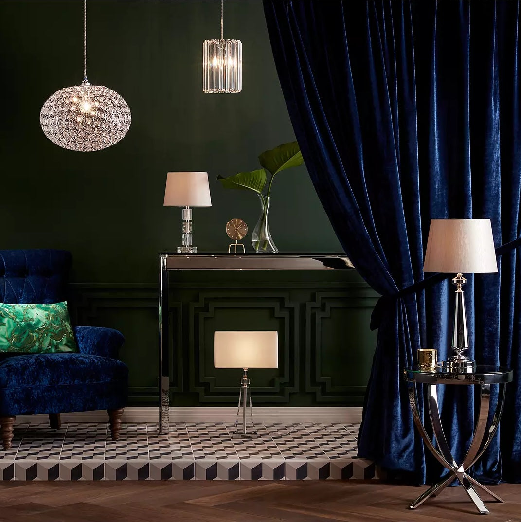 John Lewis & Partners Frieda Easy-to-Fit Crystal Ceiling Shade