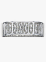 John Lewis Emilia Dimmable Crystal Drum Wall Light - H13 x W38 x D11cm