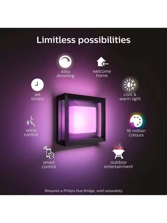 Philips Hue White And Colour Ambiance Econic LED Smart Outdoor Wall Light