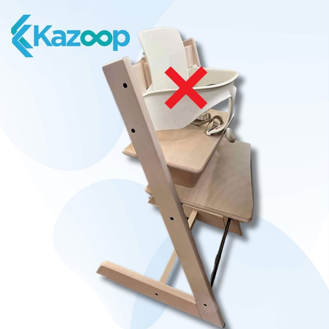 Stokke Tripp Trapp Convertible Adjustable Toddler Highchair - Oak Natural - Kazoop 