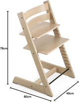 Stokke Tripp Trapp Convertible Adjustable Toddler Highchair - Oak Natural - Kazoop 
