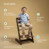 Stokke Tripp Trapp Convertible Adjustable Toddler Highchair - Oak Natural - Kazoop 