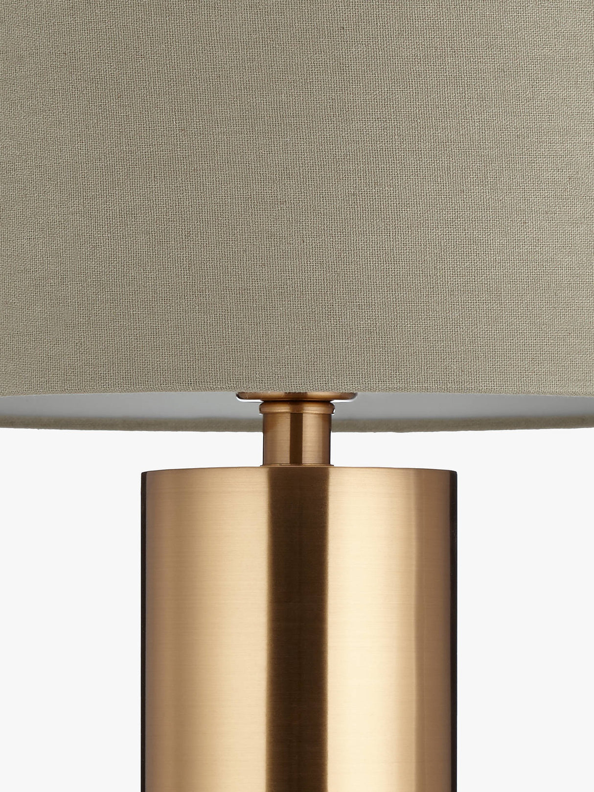 John Lewis Akani Two Tone Table Lamp - Grey & Brass