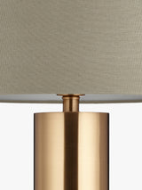 John Lewis Akani Two Tone Table Lamp - Grey & Brass