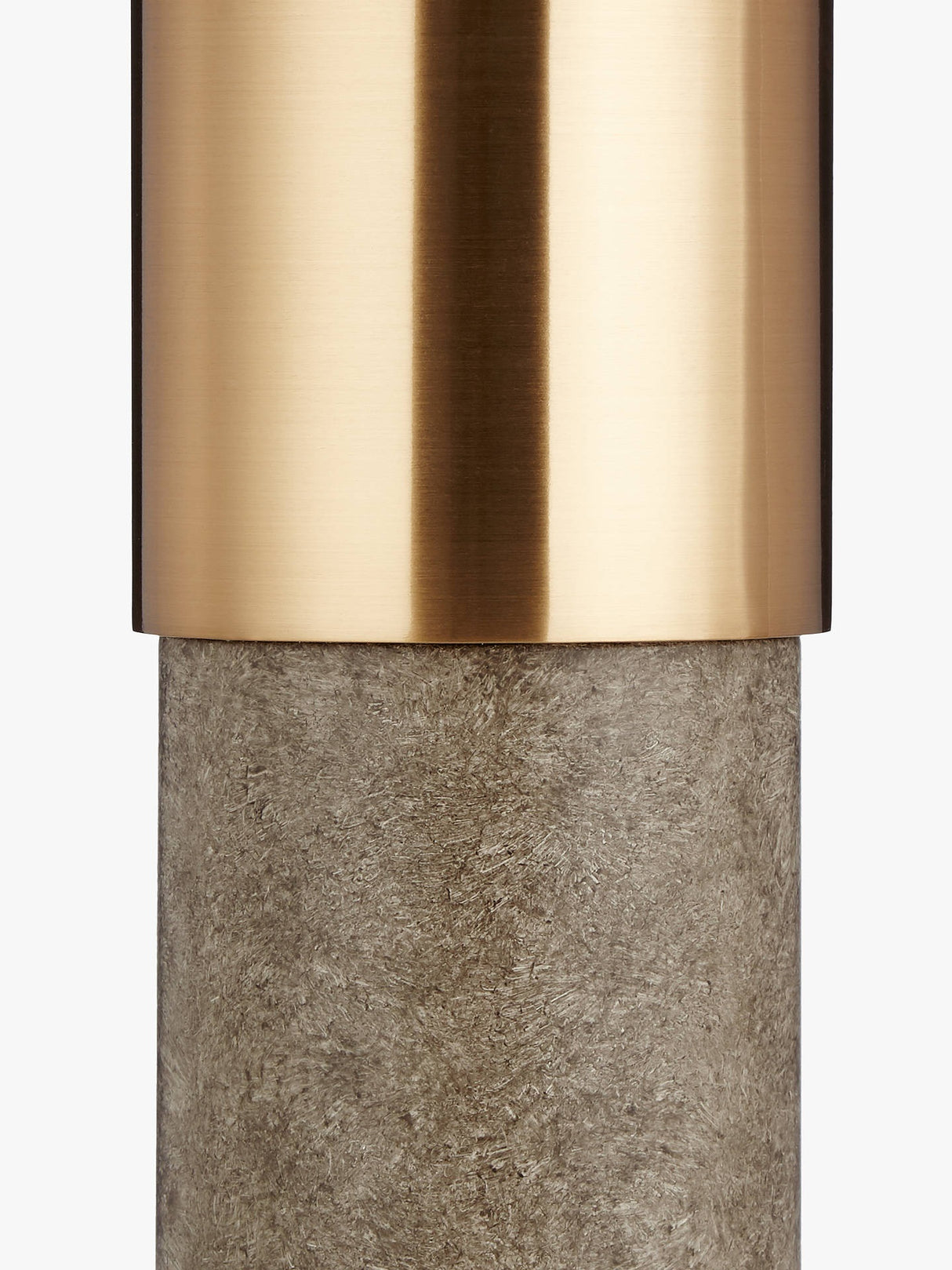 John Lewis Akani Two Tone Table Lamp - Grey & Brass