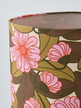 Orla Kiely Tile Table Lamp Ceramic Base Floral Shade Medium - Olive Green