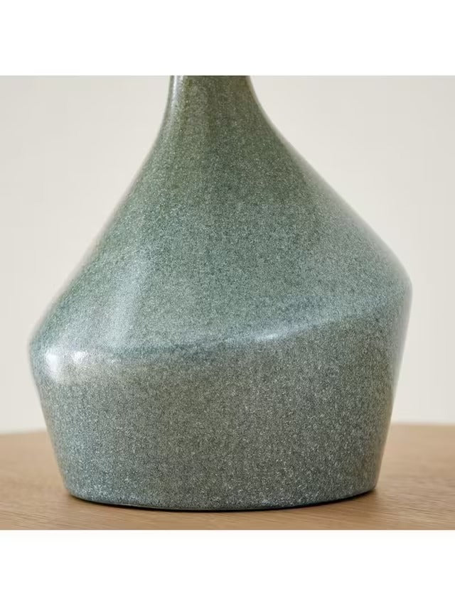 West Elm Asymmetry Non-Dimmable Organic Shape Ceramic Table Lamp Green Jade