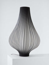 John Lewis Harmony Ribbon Large Decorative Table Lamp H70 x Dia.50cm - Black