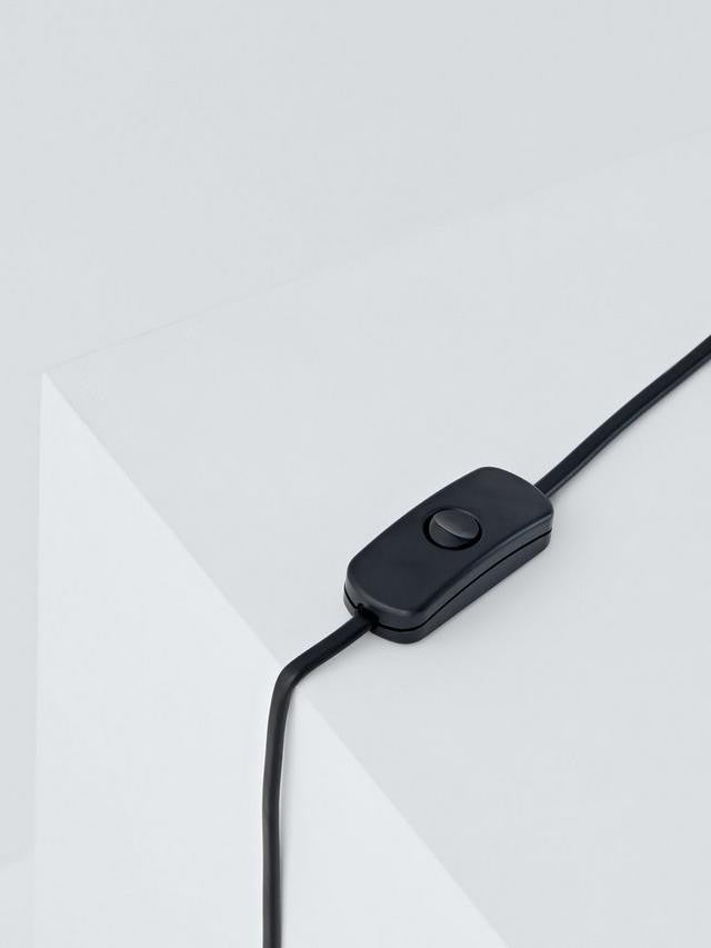 John Lewis Harmony Ribbon Large Decorative Table Lamp H70 x Dia.50cm - Black