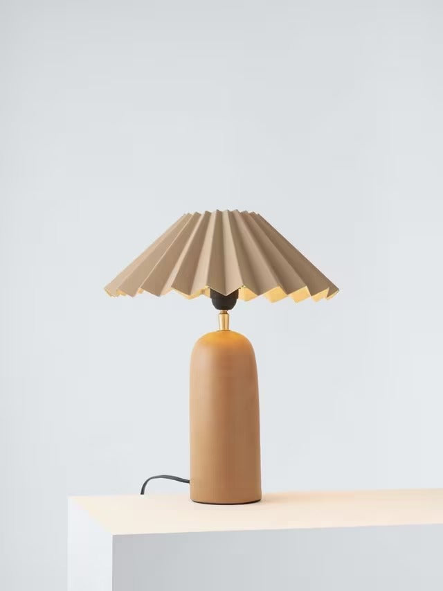 John Lewis Non-Dimmable Fully Assembled Terracotta Table Lamp - Natural