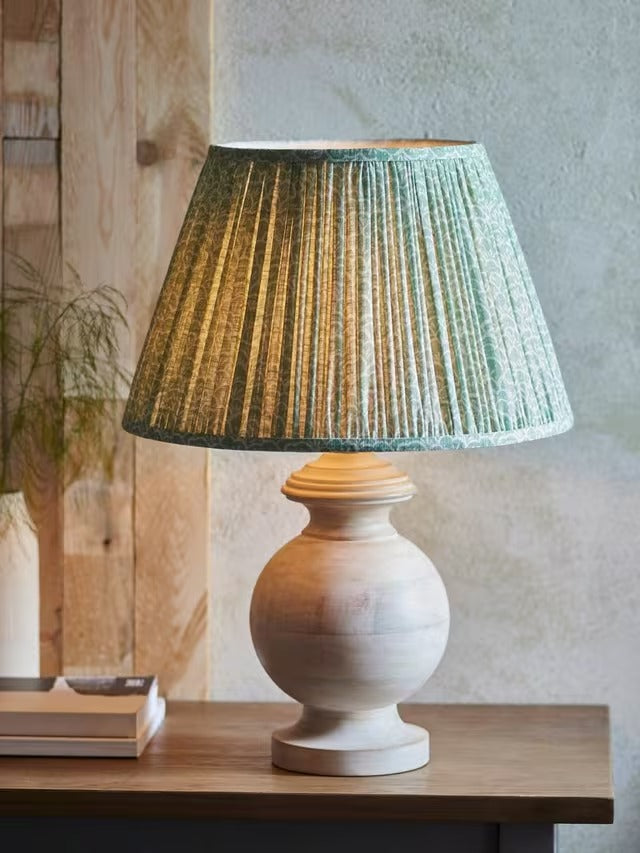 John Lewis Freestanding Non-Dimmable Mango Wood Lamp Base - White Wash