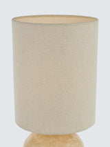 John Lewis Travertine Pebble Cylinder Indoor Corded Table Lamp -Travertine