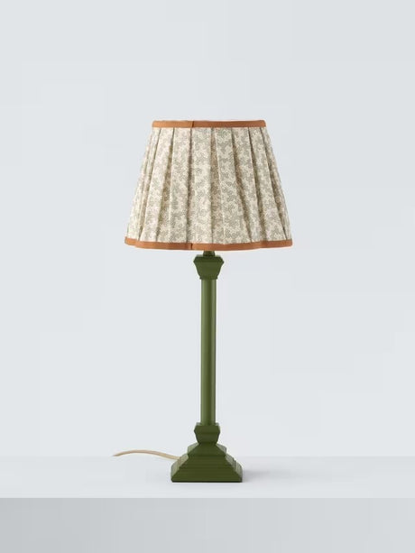 John Lewis x Sanderson Dallimore Scallop Decorative Indoor Table Lamp Green