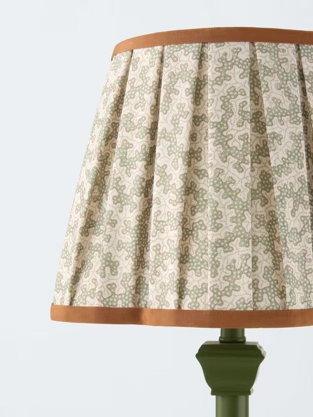 John Lewis x Sanderson Dallimore Scallop Decorative Indoor Table Lamp Green