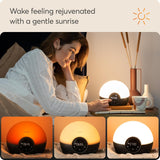Lumie Bodyclock Glow 150 Wake up to Daylight Table Lamp Alarm Clock - Black
